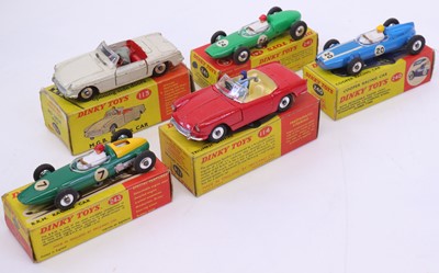 Lot 1170 - Dinky Toys Boxed Saloon and Racing Car Group,...