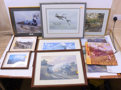 Lot 33 - A collection of various railway prints to...