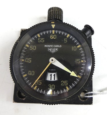 Lot 2529 - A Heuer Monte-Carlo dashboard timer, having a...