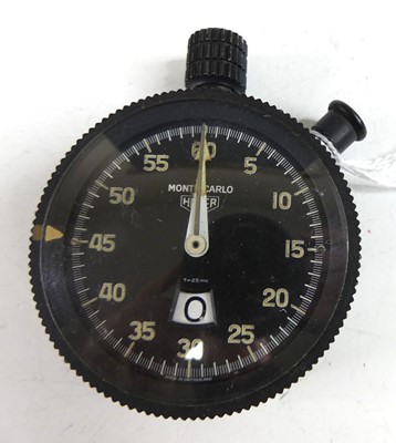 Lot 2530 - A Heuer Monte-Carlo dashboard timer, having a...