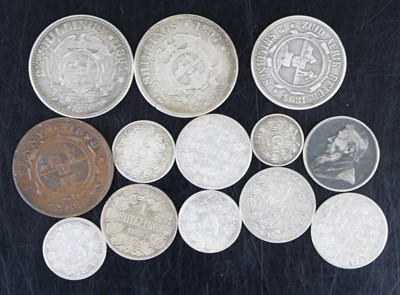 Lot 2030 - World, a collection of coins to include South...