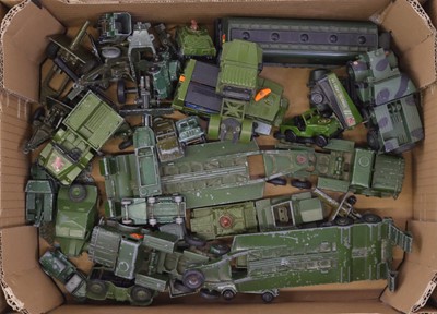 Lot 1076 - A tray containing Dinky Toys, Matchbox and...