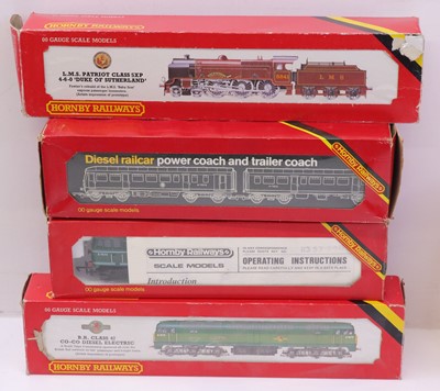 Lot 555 - Four Hornby 00 gauge locos to include an R157...