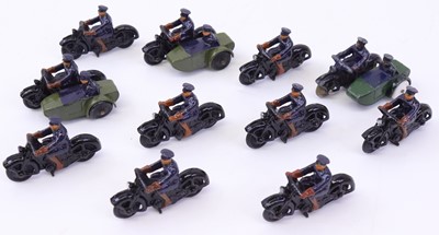 Lot 1198 - Collection of Dinky Toys Police Motorcycle and...