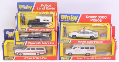 Lot 1118 - 5 various boxed Dinky Toy Emergency Services...