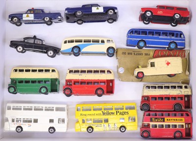 Lot 1072 - 13 various loose play worn and repainted Dinky...