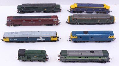 Lot 544 - Eight 00 gauge unboxed locos to include a...