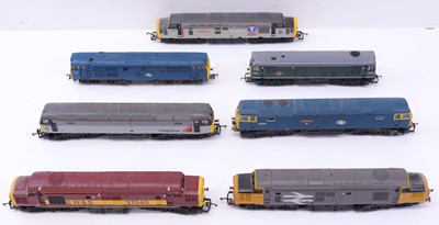 Lot 568 - Seven unboxed 00 gauge locos to include a Lima...