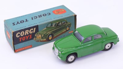 Lot 1213 - Corgi Toys No. 204m Rover 90 saloon in green...