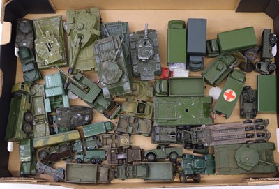 Lot 1108 - A tray containing mostly Dinky Toys, loose and...