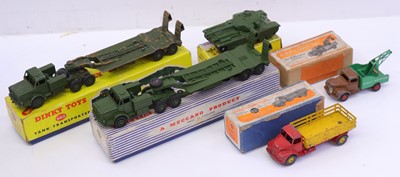 Lot 1084 - A Dinky Toys group of five playworn diecast...