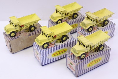 Lot 1088 - Dinky Toys group of five No. 965 Euclid rear...