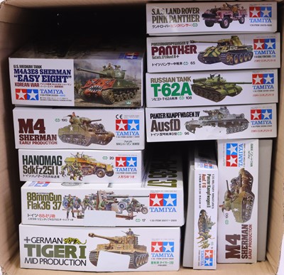 Lot 1697 - A Tamiya 1/35 scale collection of military...