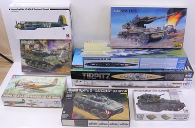 Lot 1685 - Tamiya, Heller, Academy Hobby Model kits, and...