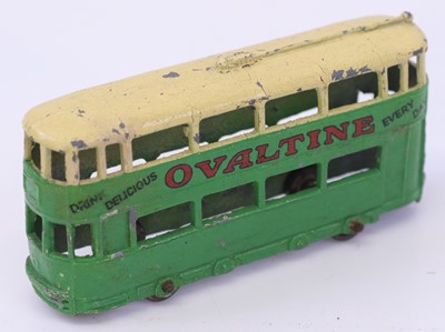 Lot 1038 - Dinky Toys Pre-War 27 Tram Car "Ovaltine" -...