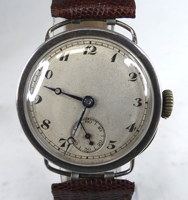 Lot 2563 - An early 20th century silver cased gentleman's...