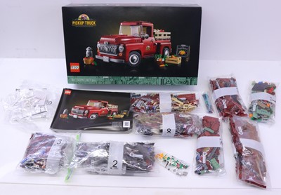 Lot 1555 - Lego No. 10290 Pick-up Truck, housed in a...
