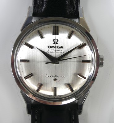 Lot 2595 - A gent's Omega Constellation steel cased...
