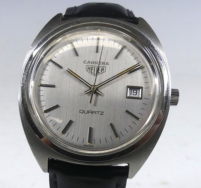 Lot 2601 - A rare gent's stainless steel Heuer Carrera...