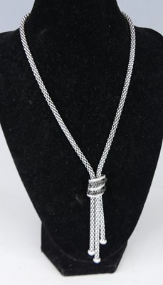 Lot 2616 - A Fope 'MiaLuce' 18ct white gold, sapphire and...