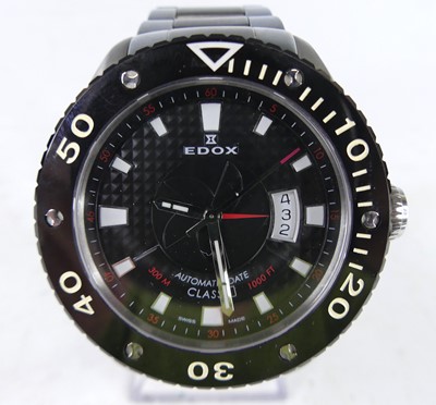 Lot 2626 - A gent's steel cased Edox automatic wristwatch,...