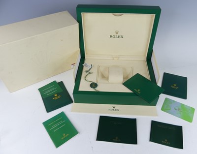 Lot 2633 - A Rolex watch presentation box, finished in...