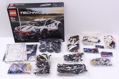 Lot 1601 - Lego Technic No. 42096 Porsche 911 RSR housed...