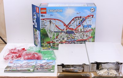 Lot 1603 - Lego Creator No. 10261 Rollercoaster housed in...