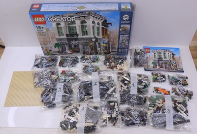 Lot 1621 - Lego Creator No. 10251 Brick Bank housed in a...