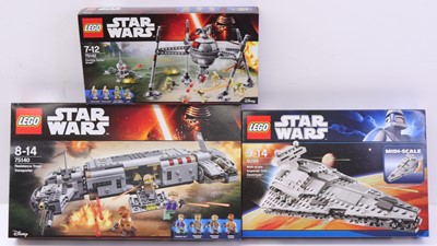 Lot 1627 - Lego Disney Star Wars group of 3 sets to...
