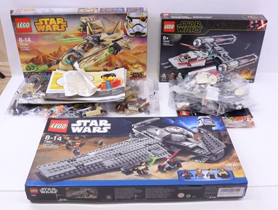 Lot 1623 - Lego Disney Star Wars group of three sets to...