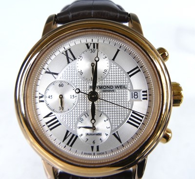 Lot 2651 - A gentleman's Raymond Weil steel cased...