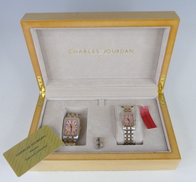 Lot 2652 - A pair of Charles Jourdan Diamond Collection...