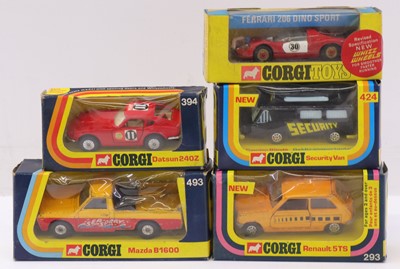Lot 1299 - 5 various window boxed Corgi Toy diecast...