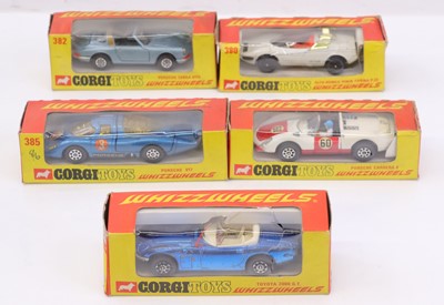Lot 1302 - Corgi Toys Whizzwheels boxed diecast group, 5...
