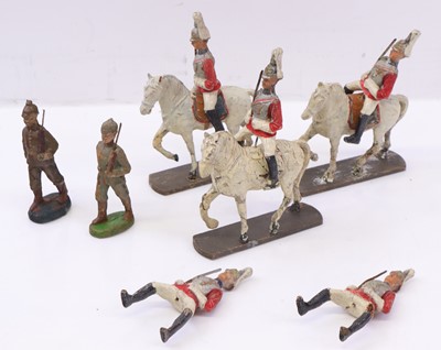 Lot 1496 - Collection of Elastolin/Lineol or similar...