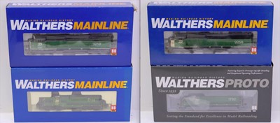 Lot 872 - Four Walthers HO gauge locos to include a GP-9...
