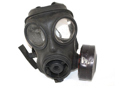 Lot 440 - A British Army Avon S10 gas mask dated 1986,...