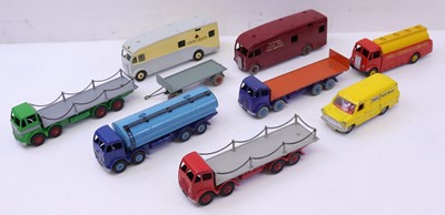 Lot 1181 - 9 various loose play worn and repainted Dinky...