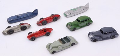 Lot 1070 - 8 various loose and play worn Dinky Toy...