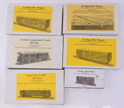 Lot 972 - S scale New Zealand railways unmade wagon kits...