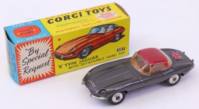 Lot 1271 - Corgi Toys No. 307 E-type Jaguar E Type with...