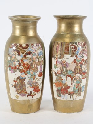 Lot 15 - A pair of early 20th century Japanese satsuma...