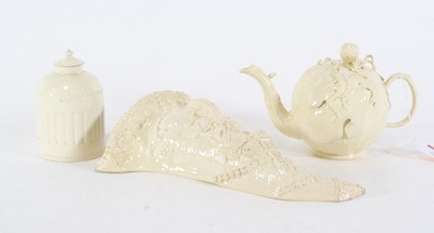 Lot 33 - A group of creamware, to include 19th century...
