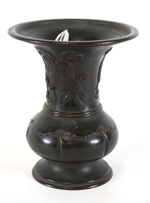 Lot 43 - A Japanese Meiji period (1868-1912) bronze...