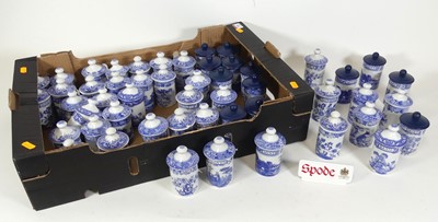 Lot 60 - An extensive collection of Spode spice jars,...