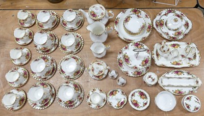 Lot 83 - A Royal Albert 'Old Country Roses' part tea...