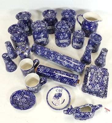 Lot 86 - A collection of 'Calico' pattern transfer...