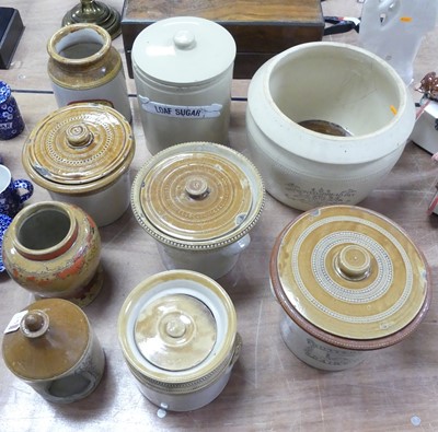 Lot 87 - A collection of salt glazed stoneware, to...