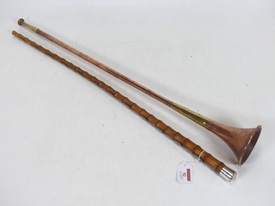 Lot 92 - An early 20th century bamboo riding crop,...